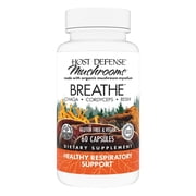 Host Defense Breathe Capsules - 60 Capsules 30 Servings