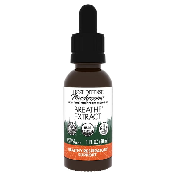 Host Defense Breathe Extract - 1 fl oz (30 Servings)