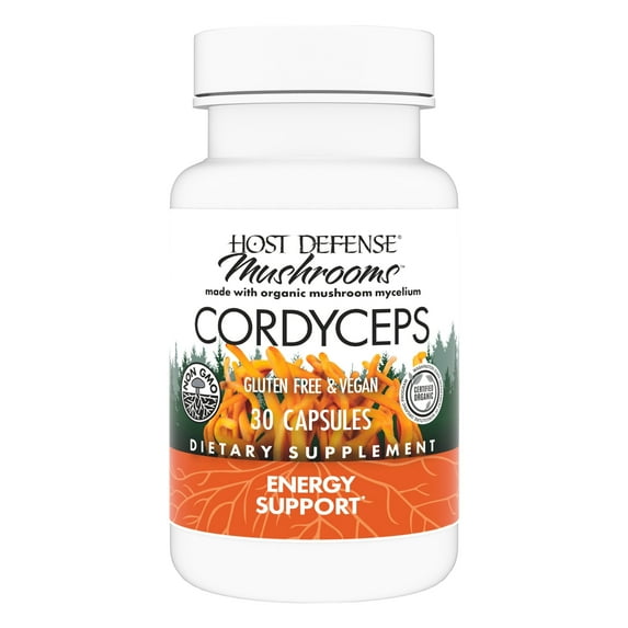 Host Defense Cordyceps Capsules - 30 Capsules (15 Servings)