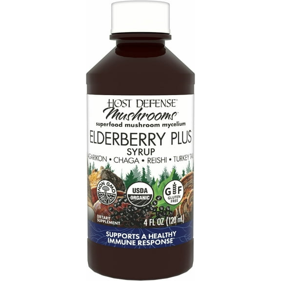 Host Defense Elderberry Plus Syrup - 4 fl oz (12 Servings)