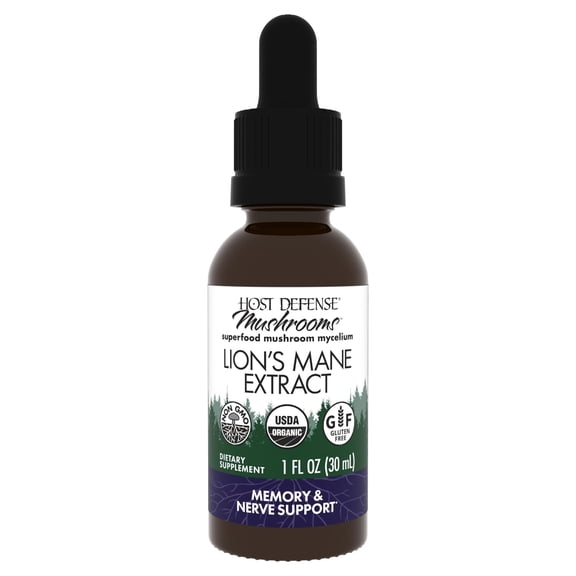 Host Defense Lion's Mane Extract - 1 fl oz (30 Servings)