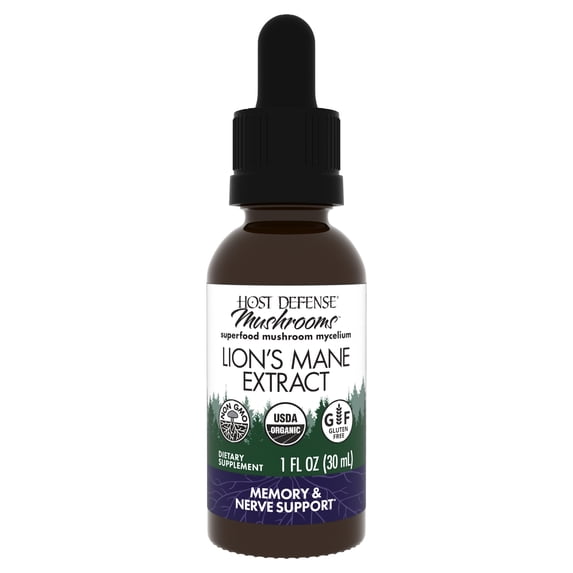 Host Defense Lion's Mane Extract - 1 fl oz (30 Servings)