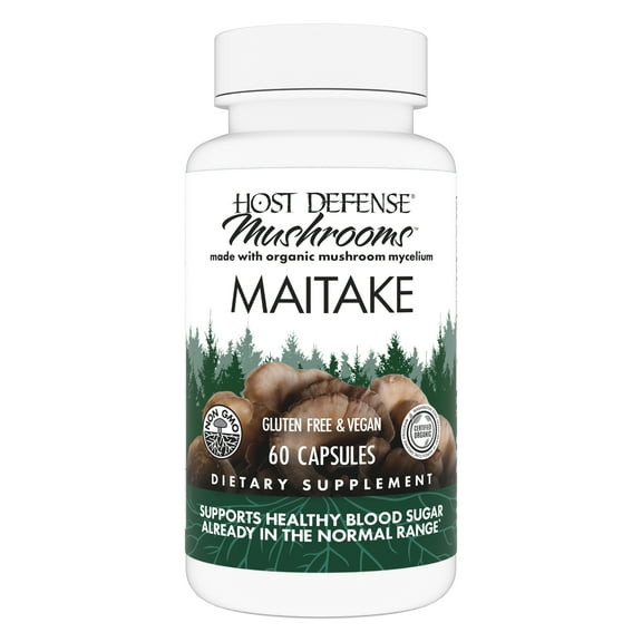 Host Defense Maitake Capsules - 60 Capsules (30 Servings)