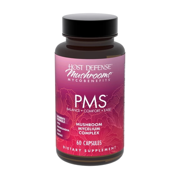Host Defense MycoBenefits PMS Capsules, 60 Capsules (30 Servings)