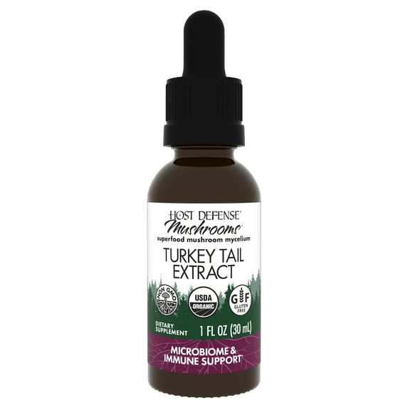 Host Defense Turkey Tail Extract - 1 fl oz (30 Servings)