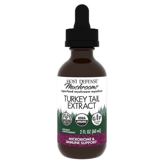 Host Defense Turkey Tail Extract - 2 fl oz (60 Servings)
