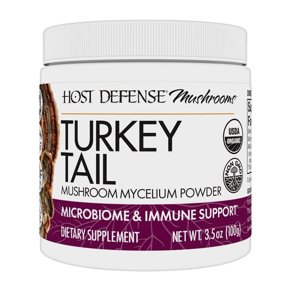 Host Defense Turkey Tail Mushroom Powder - 3.5 oz (66 Servings)