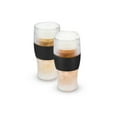 thumbnail image 1 of Host FREEZE Beer Glasses, Iced Coffee Tumblers, 16oz, Set of 2, Black, 1 of 12