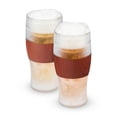 thumbnail image 1 of Host FREEZE Beer Glasses, Tumbler for Iced Coffee, 16oz Set of 2, Wood, 1 of 13