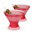 thumbnail image 1 of Host FREEZE Martini Cooling Cups, Cocktail Glass, 9oz, Set of 2, Punch Pink, 1 of 10
