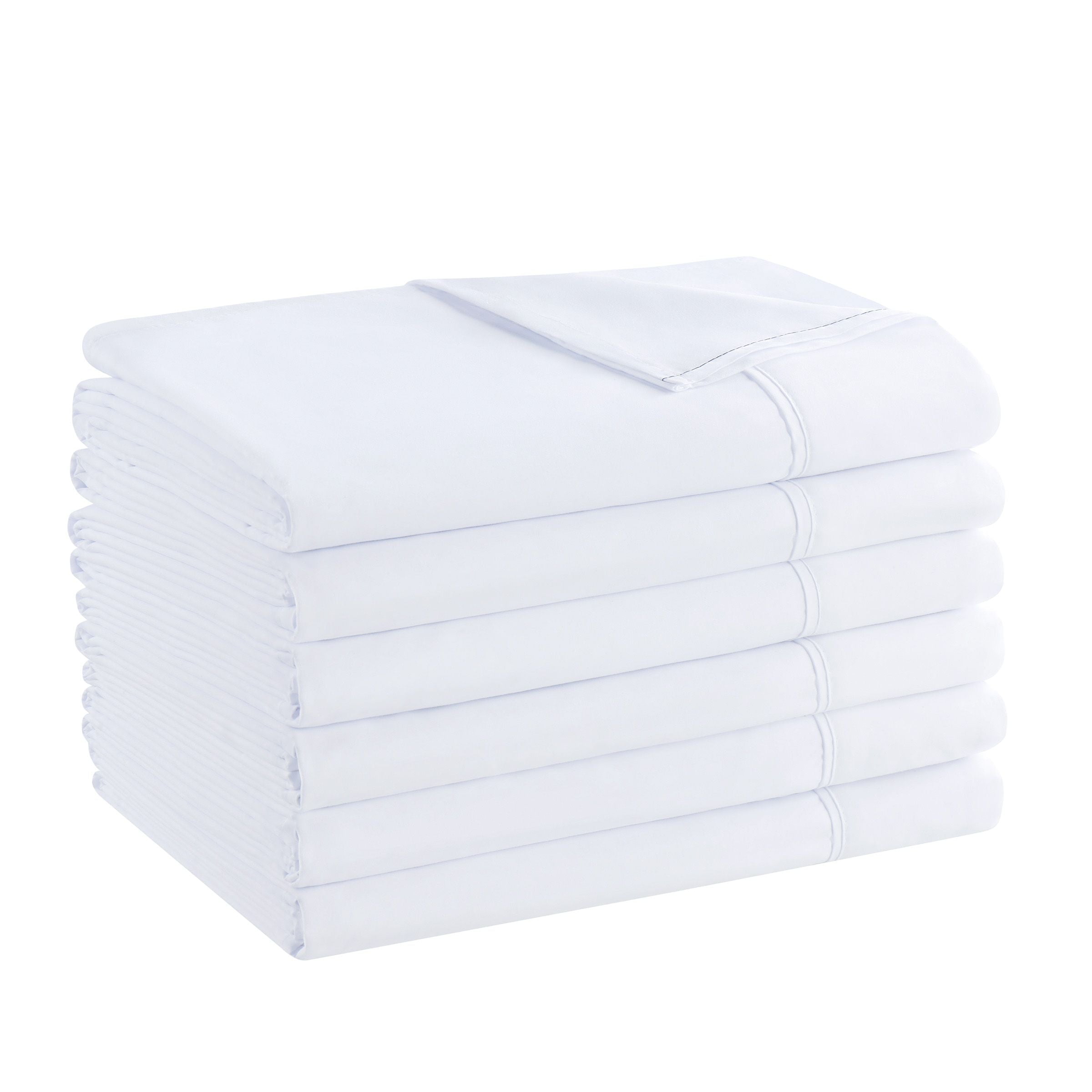 King Flat Sheet Only - Brushed Microfiber Flat Sheet - Soft, Wrinkle ...