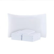 Host & Home Brushed Microfiber Pillowcases (12 Pack), Bedding Essentials, Queen Size 20x30 - White