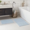 thumbnail image 1 of Host & Home Cotton 2-Piece Bath Rug Set, 17x24 & 20x32, Non-Slip Backing, Light Blue, 1 of 7