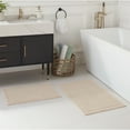 thumbnail image 1 of Host & Home Cotton 2-Piece Bath Rug Set, 17x24 & 20x32, Non-Slip Backing, Beige, 1 of 7