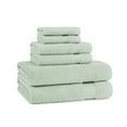 thumbnail image 1 of Host & Home Cotton 6-Piece Bath Towel Set - Soft & Absorbent - Green, 1 of 5