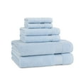thumbnail image 1 of Host & Home Cotton 6-Piece Bath Towel Set - Soft & Absorbent - Misty Blue, 1 of 9