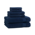 thumbnail image 1 of Host & Home Cotton 6-Piece Bath Towel Set - Soft & Absorbent - Navy Blue, 1 of 9