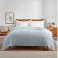 thumbnail image 1 of Host & Home Cotton Basketweave Bed Blanket, Lightweight, King Size 104x90, Light Blue, 1 of 6