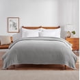 thumbnail image 1 of Host & Home Cotton Basketweave Bed Blanket, Lightweight, King Size 104x90, Light Gray, 1 of 6