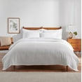 thumbnail image 1 of Host & Home Cotton Basketweave Bed Blanket, Lightweight, Queen Size 90x90, White, 1 of 6