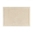 thumbnail image 1 of Host & Home Cotton Bath Rug, Stylish Textured Woven Design, Slip Resistant Backing, 17x24, Beige, 1 of 5