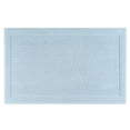 thumbnail image 1 of Host & Home Cotton Bath Rug, Stylish Textured Woven Design, Slip Resistant Backing, 24x36, Light Blue, 1 of 5