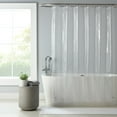 thumbnail image 1 of Host & Home Heavy Duty Shower Curtain Liner 2-Pack, Waterproof, 72” x 72”, Clear 8 Gauge PEVA Shower Liner, 1 of 9