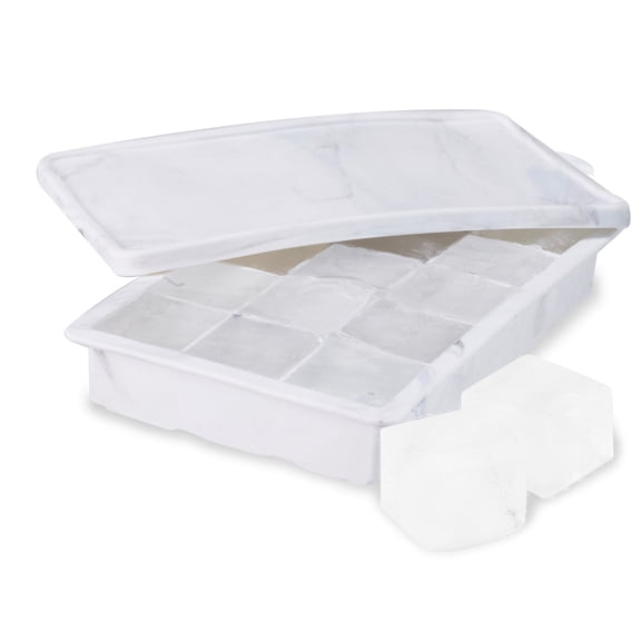 Host Ice Cube Tray, Ice Cubes for Cocktails, Water, Iced Tea Coffee, Marble