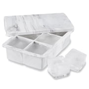 Host Ice Cube Tray with Lid for Cocktails & Tea, Home Bar, Set of 1, Marble