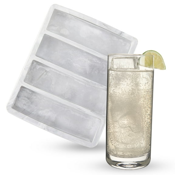 Host Ice Cube Tray for Water Bottles, Iced Coffee, Tea, Set of 1, Marble