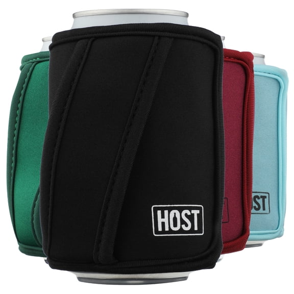 Host Insta-Chill Standard Can Sleeve for Beer, Soda, Seltzer, Juice, Black