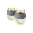 thumbnail image 1 of Host Plastic Double Wall Wine Freeze Cups, Wine Glass, 8.5 oz Set of 2 Grey, 1 of 10