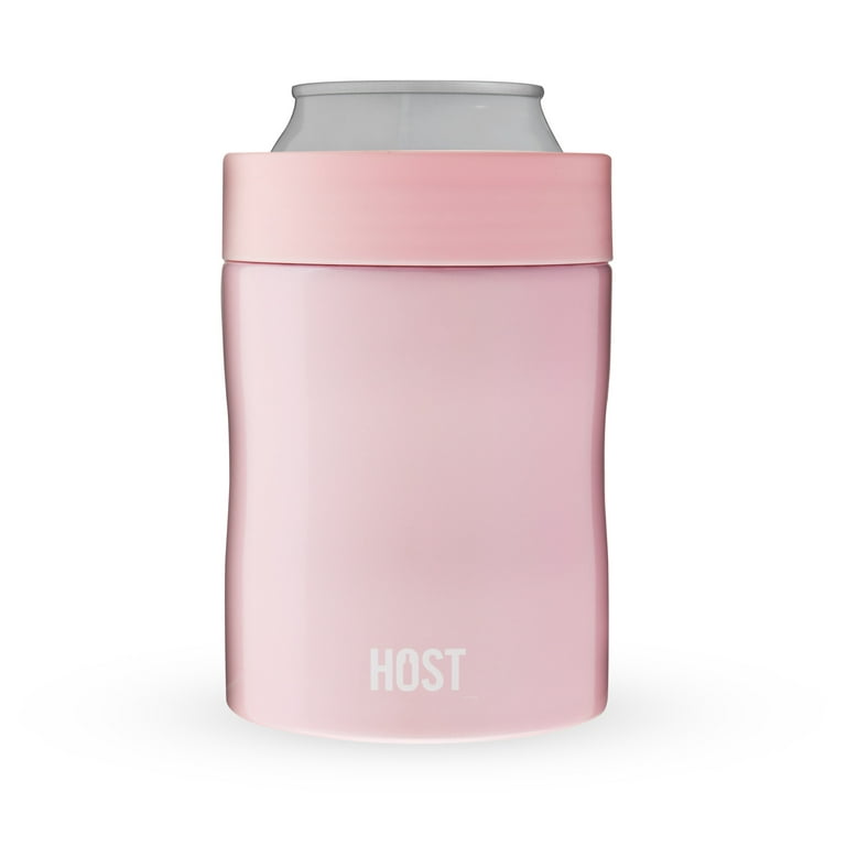 Host Stay-Chill Beer Cozy Double Wall Insulated Can Cooler Tumbler, Peony  Pink 
