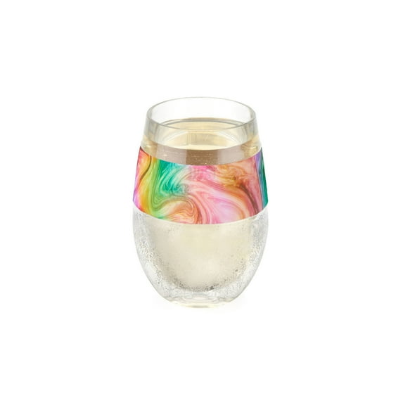 Host Wine Freeze Cooling Cup, Double Wall Insulated Tumbler, 8.5 oz Unicorn