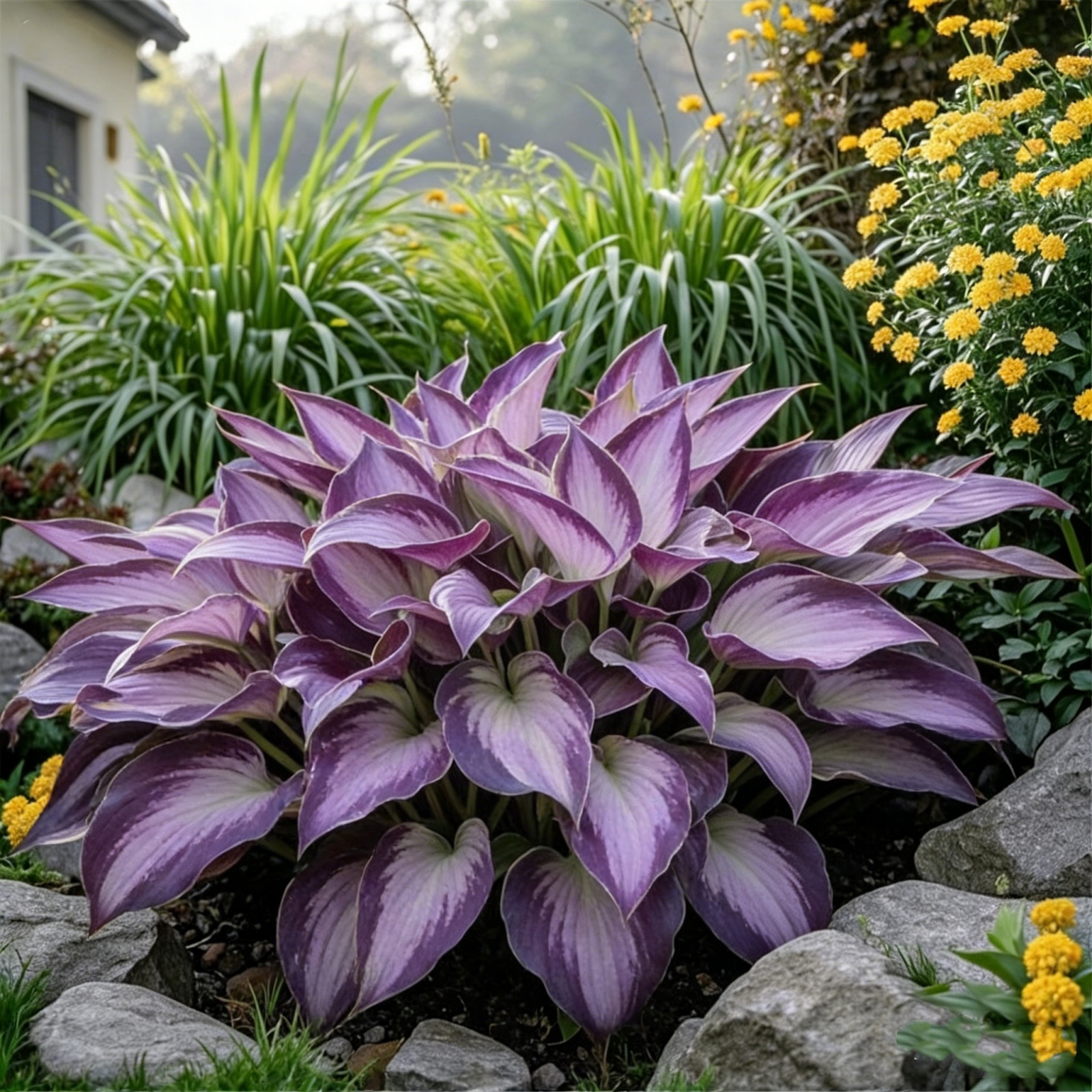 Hosta-Blooms every year-Premium Garden Stakes -Fast-Growing bulbs