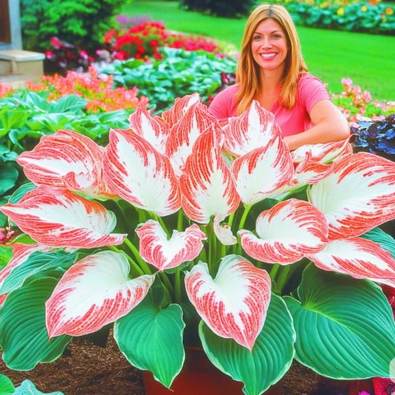 Hosta-Bulbs-Bloom Year After Year-Home Decoration for Planting Now-Premium Garden Stakes Perfect for Borders
