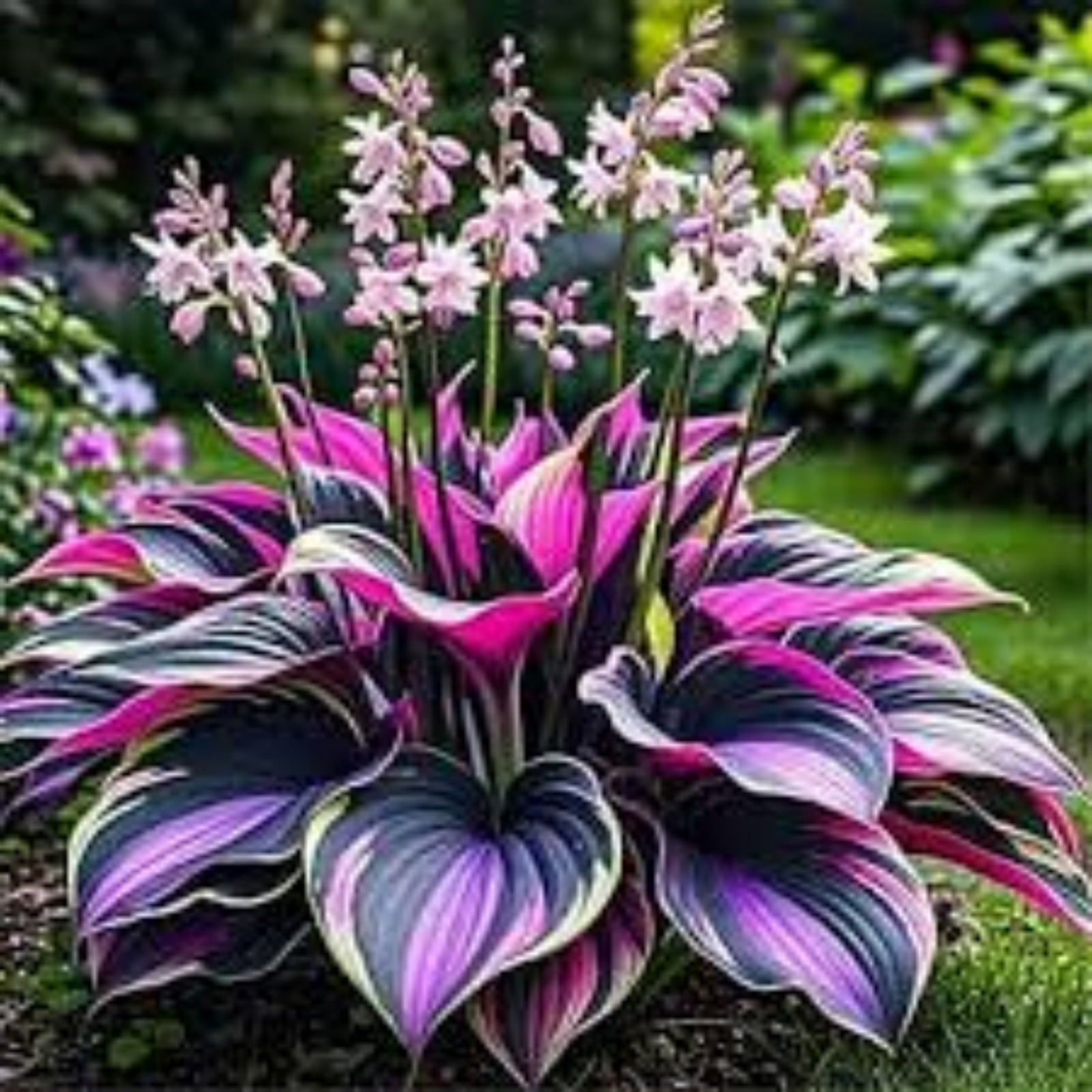`Hosta Flower Bulbs, Easy‑Grow Low Maintenance Perennial, Suitable for