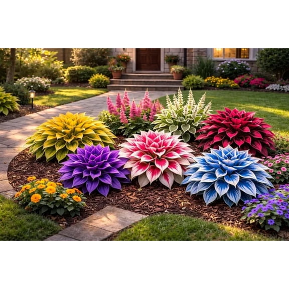 `Hosta Flower Bulbs, Easy‑Grow Low Maintenance Perennial, Suitable for Garden Beds, Borders, Pots and Planters`