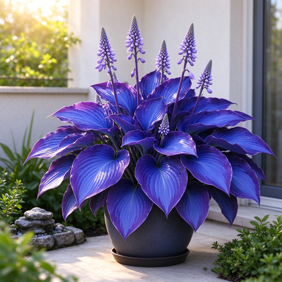 Hosta Flower Bulbs, Low Maintenance-Easy grow-Perennial，Suitable for Garden Beds, Borders, Pots and Planters