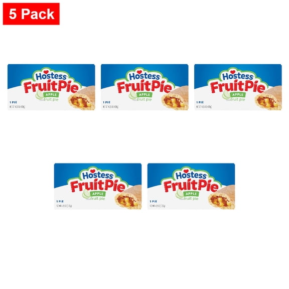 Hostess Apple Fruit Pie Single Serve 4.25 oz - 5 Pack