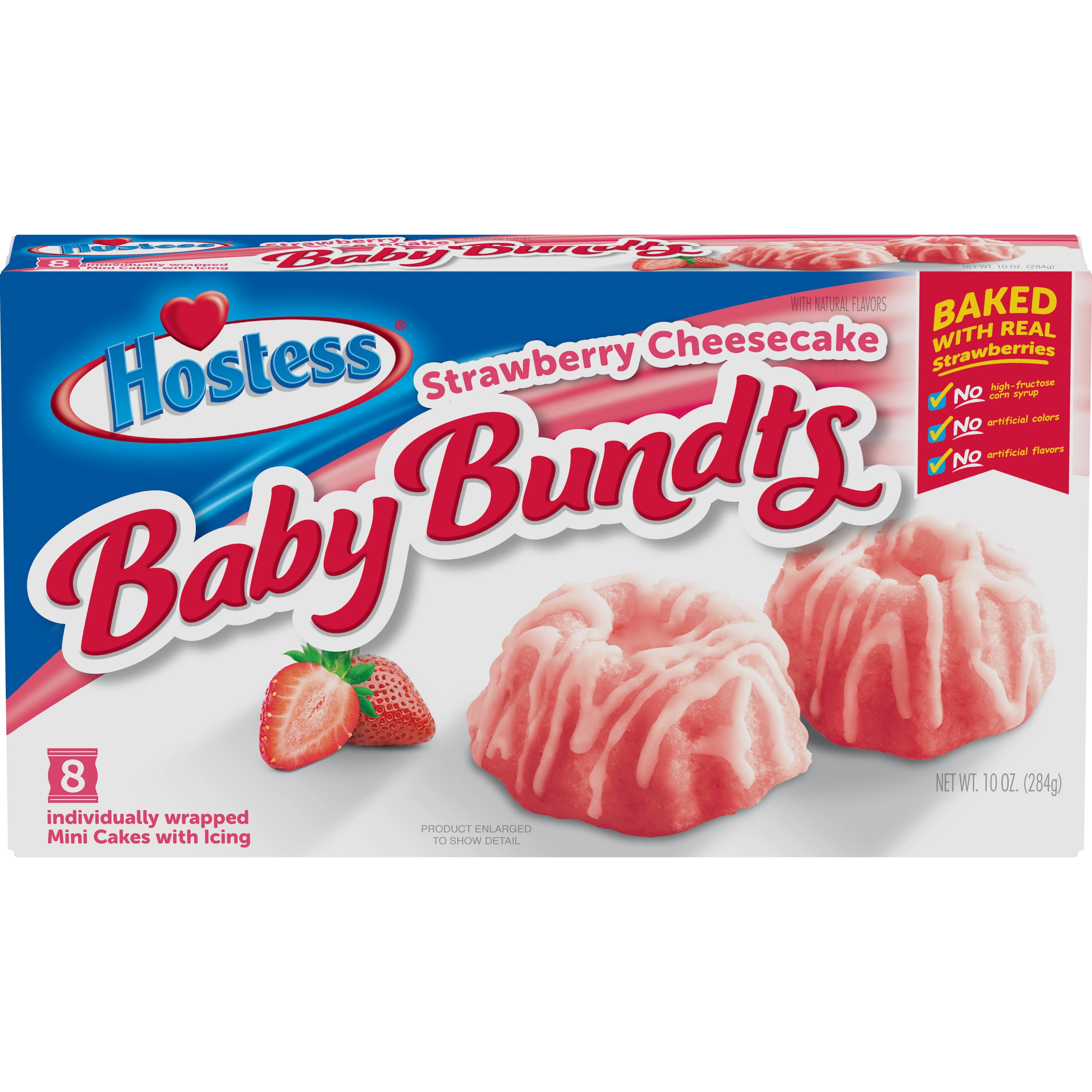 Hostess Baby Bundt Strawberry Cheesecake 10 oz Package May Vary