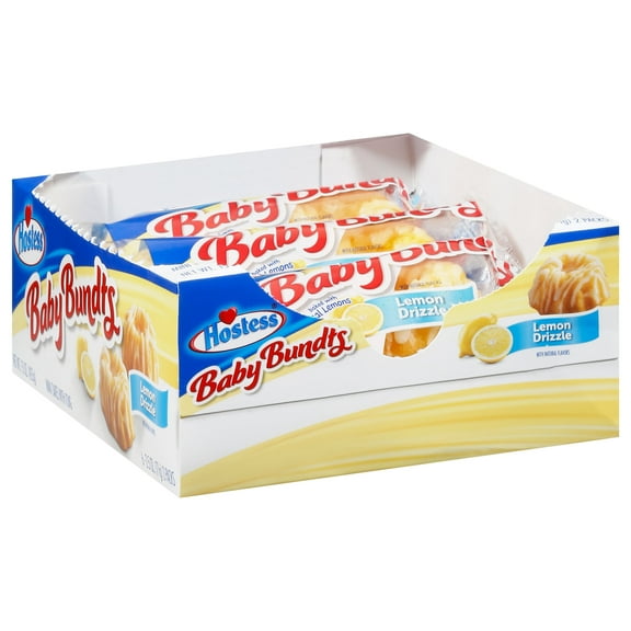 Hostess Baby Bundts 15 Ounce Lemon Drizzle Cake SS 6 Pack
