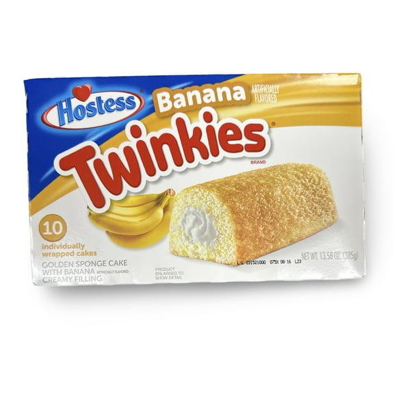Hostess Banana Cream Twinkies, 10 Count | Pack of 3