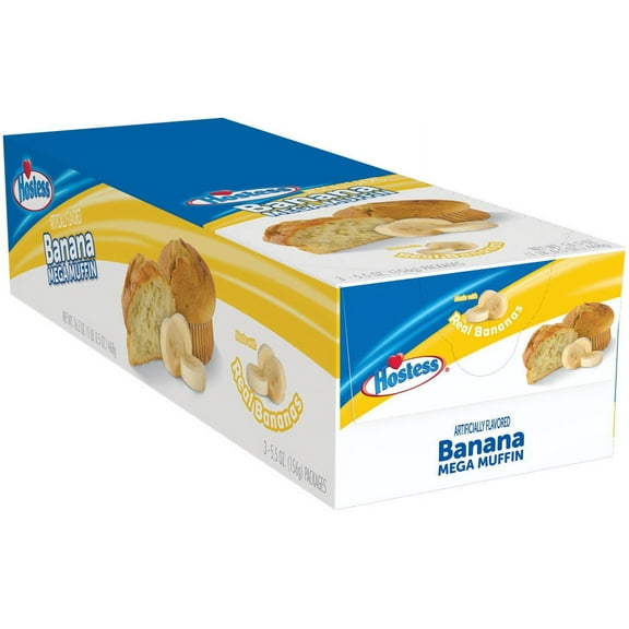 Hostess Banana Jumbo Mega Muffin, 5.5 Ounce (Pack of 36)
