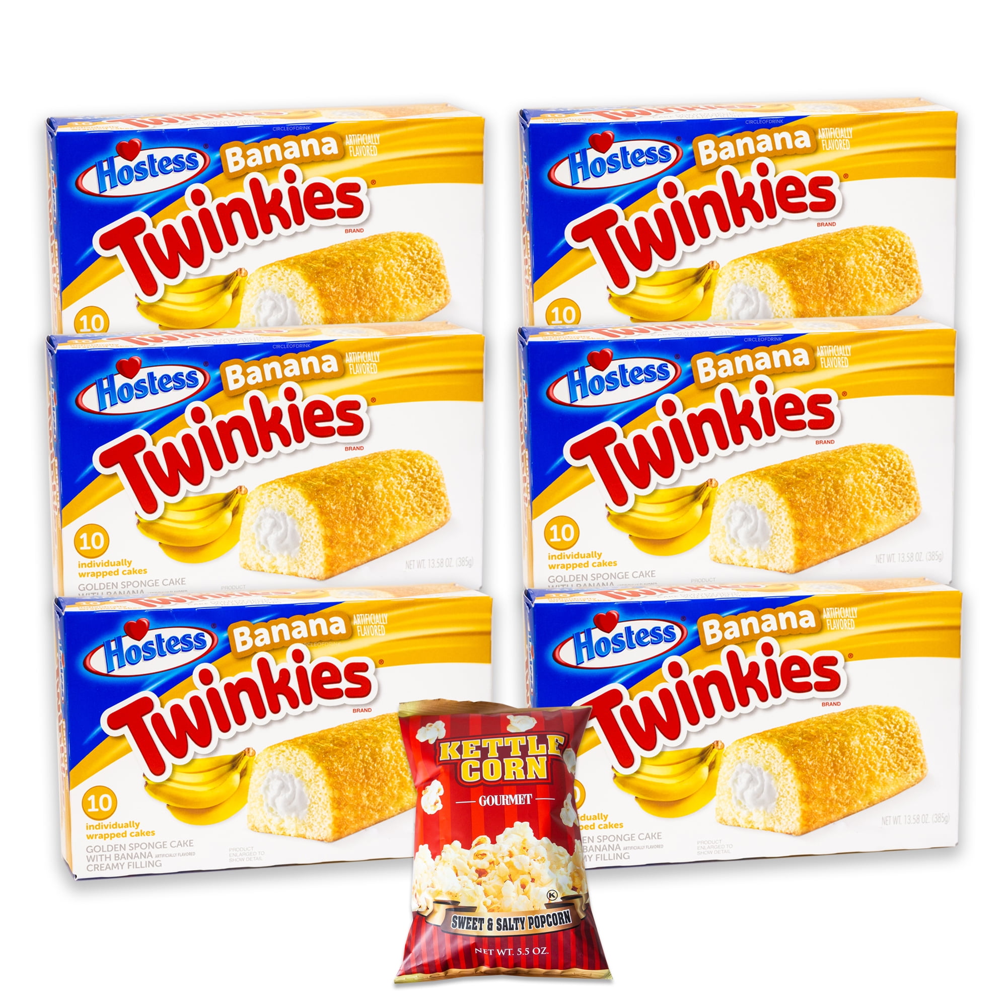 Hostess Banana Twinkies (60 units) - Delicious Cream Filled - Variety ...