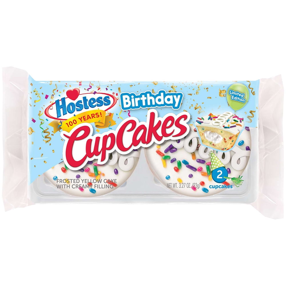 Hostess Birthday Cupcake, 3.27 Ounce 36 per Case.