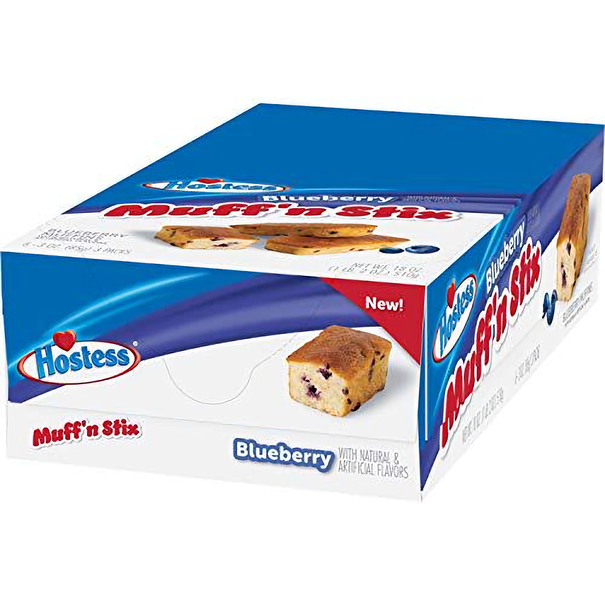 Hostess Blueberry Muffin Stix 3 Oz Pack of 6 (18 Total Muffins