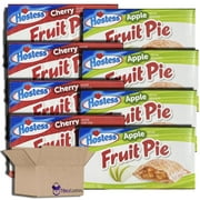 Hostess Cherry and Apple Fruit Pie Combo, 4.25 Ounce, 8 Count