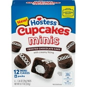 Hostess Cupcakes Minis, Chocolate Snack Cakes, 8.17 oz Box (6 Ct.)