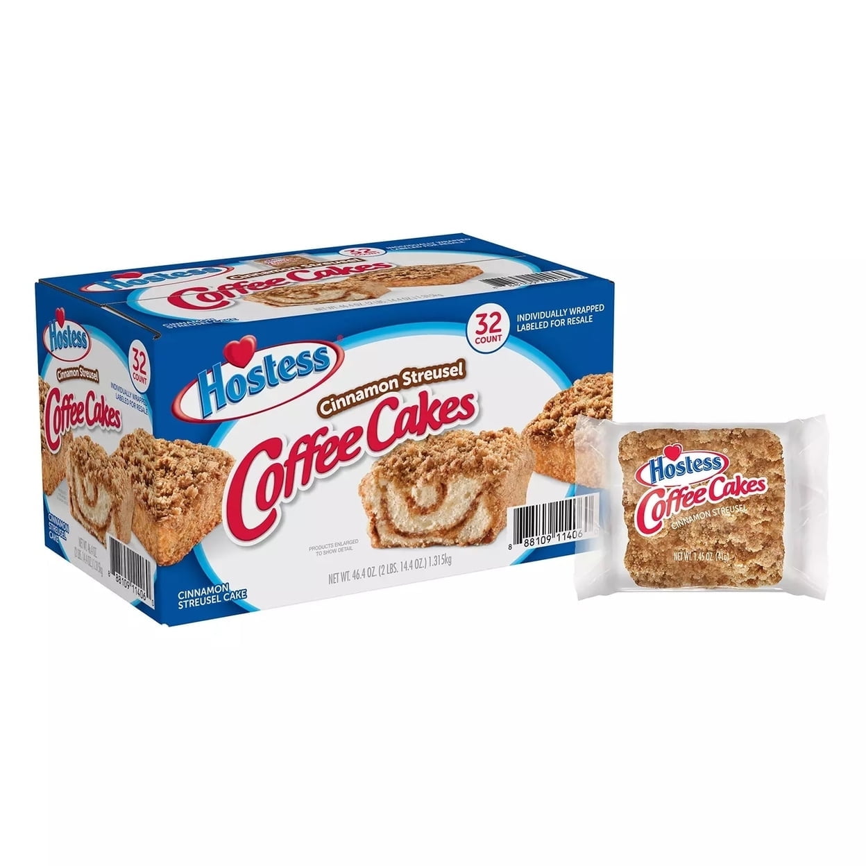 Hostess Cinnamon Streusel Coffee Cake (32 Count)